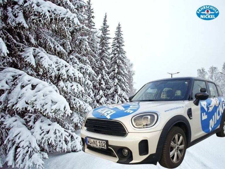 Im Winter Fahren lernen