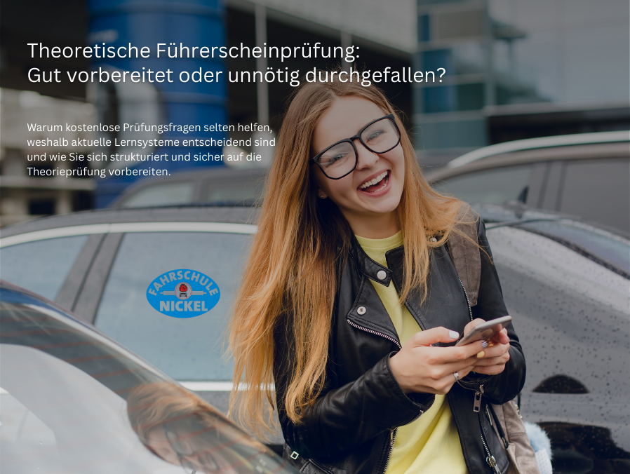 Theoretische Führerscheinprüfung Alles was du wissen musst-Fahrschule Nickel