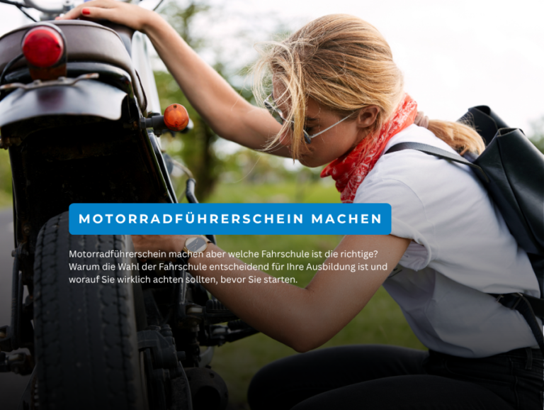 MOTORRADFÜHRERSCHEIN MACHEN